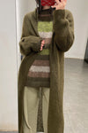 SWAYING/KNIT Seamless Mohair Long Suit SW212SZ71 Brown PS38